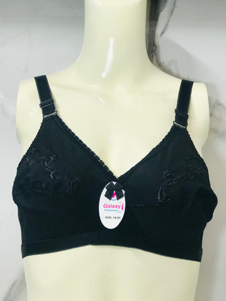 Elegance Embroidered Cotton Bra