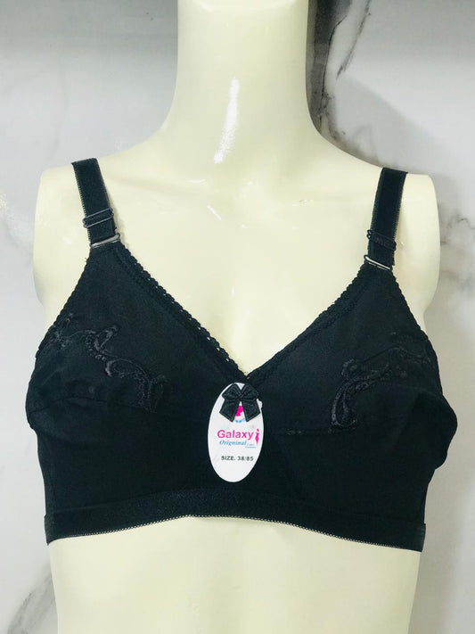 Elegance Embroidered Cotton Bra