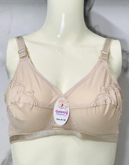 Elegance Embroidered Cotton Bra