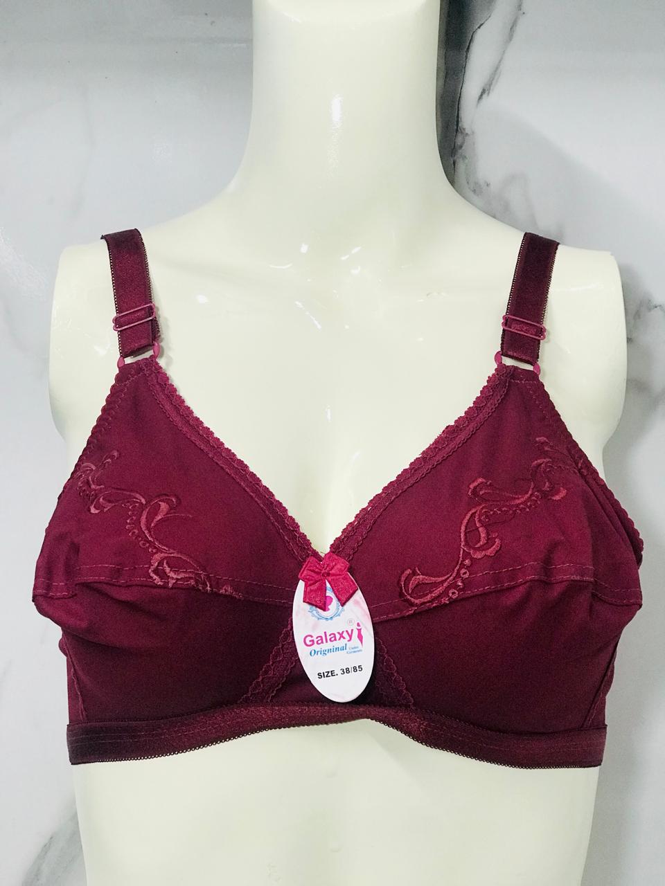Elegance Embroidered Cotton Bra