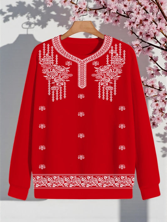 Shirt pattern Winter Sweatshirt