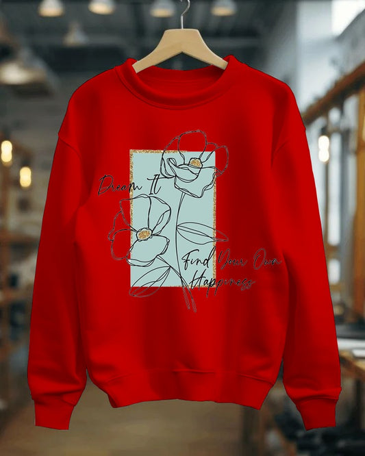 Flower Structure Winter Sweatshirt