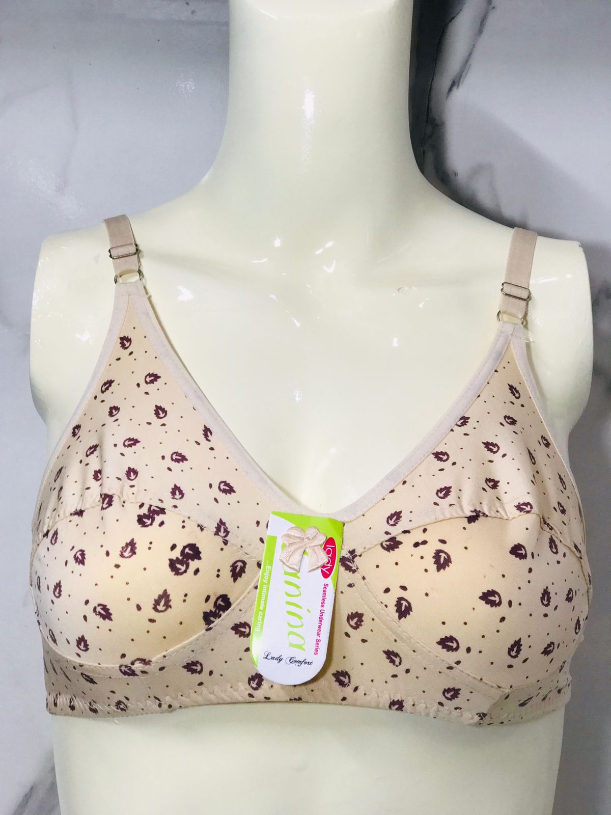 Non Padded Printed Soft Jersey Bra